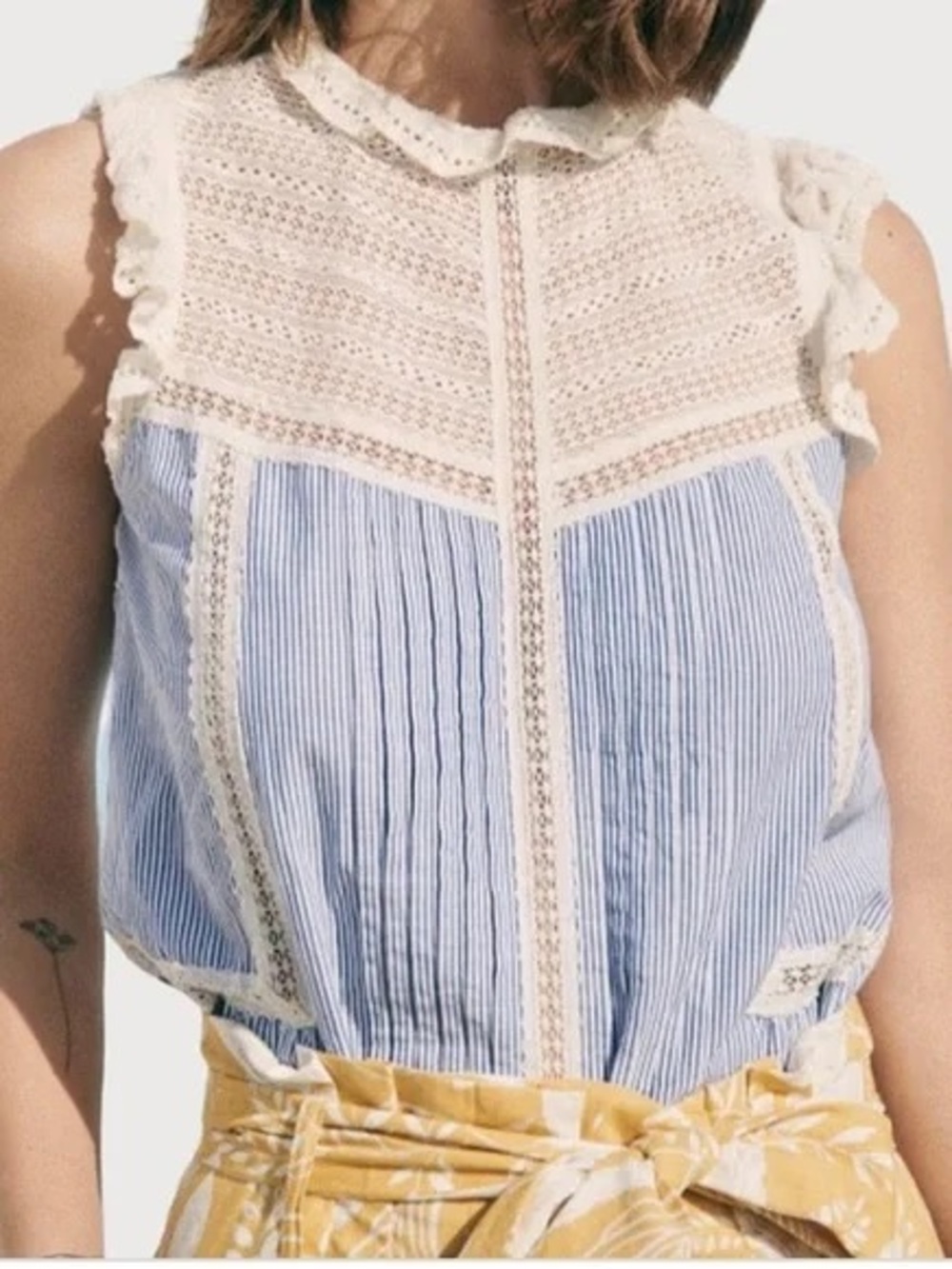NWT Sézane Diana Blouse sleeveless